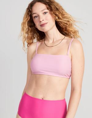 Old Navy Bandeau Swim Top for Women pink