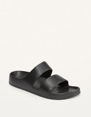 Double-Strap Slide Sandals for Women (Partially Plant-Based) black