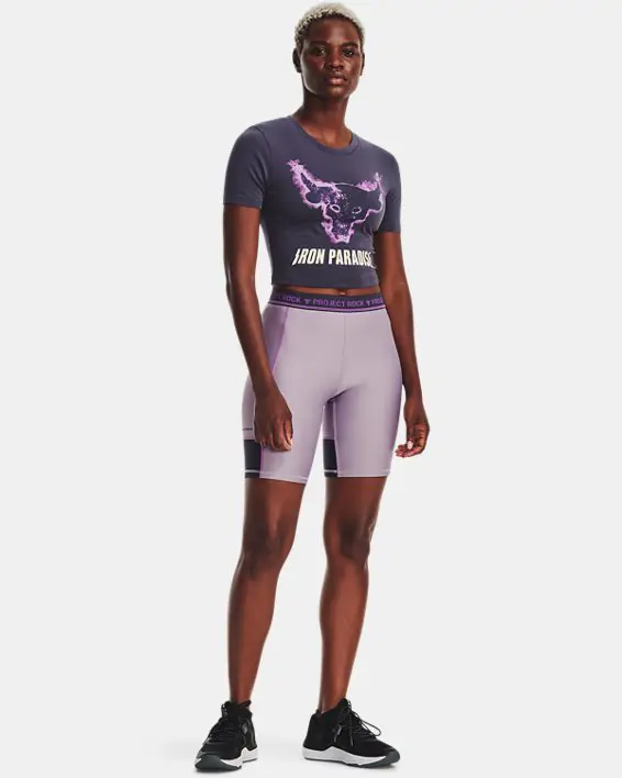 Under Armour Women's Project Rock Disrupt Bull Short Sleeve - 1373586