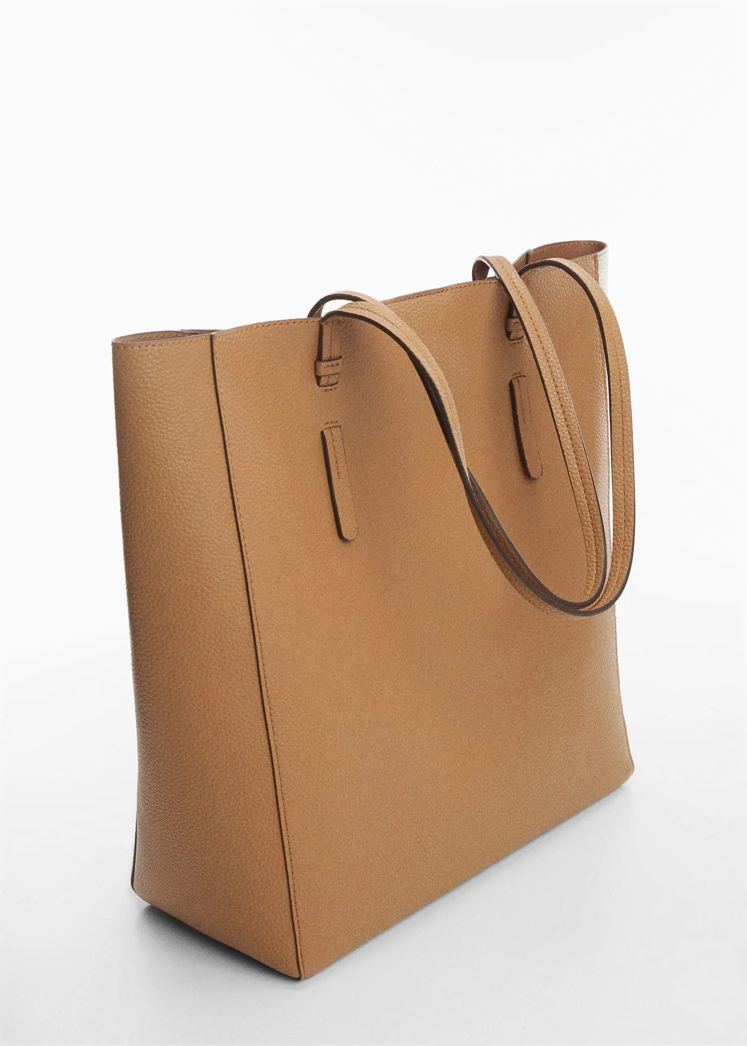 Mango Leather-effect shopper bag. 2