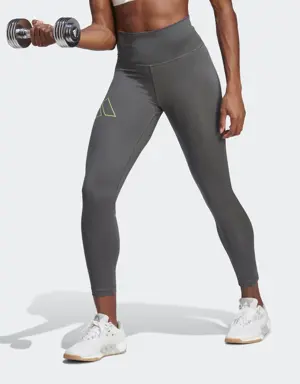Adidas Leggings 7/8 da allenamento Optime Hyperbright High-Rise