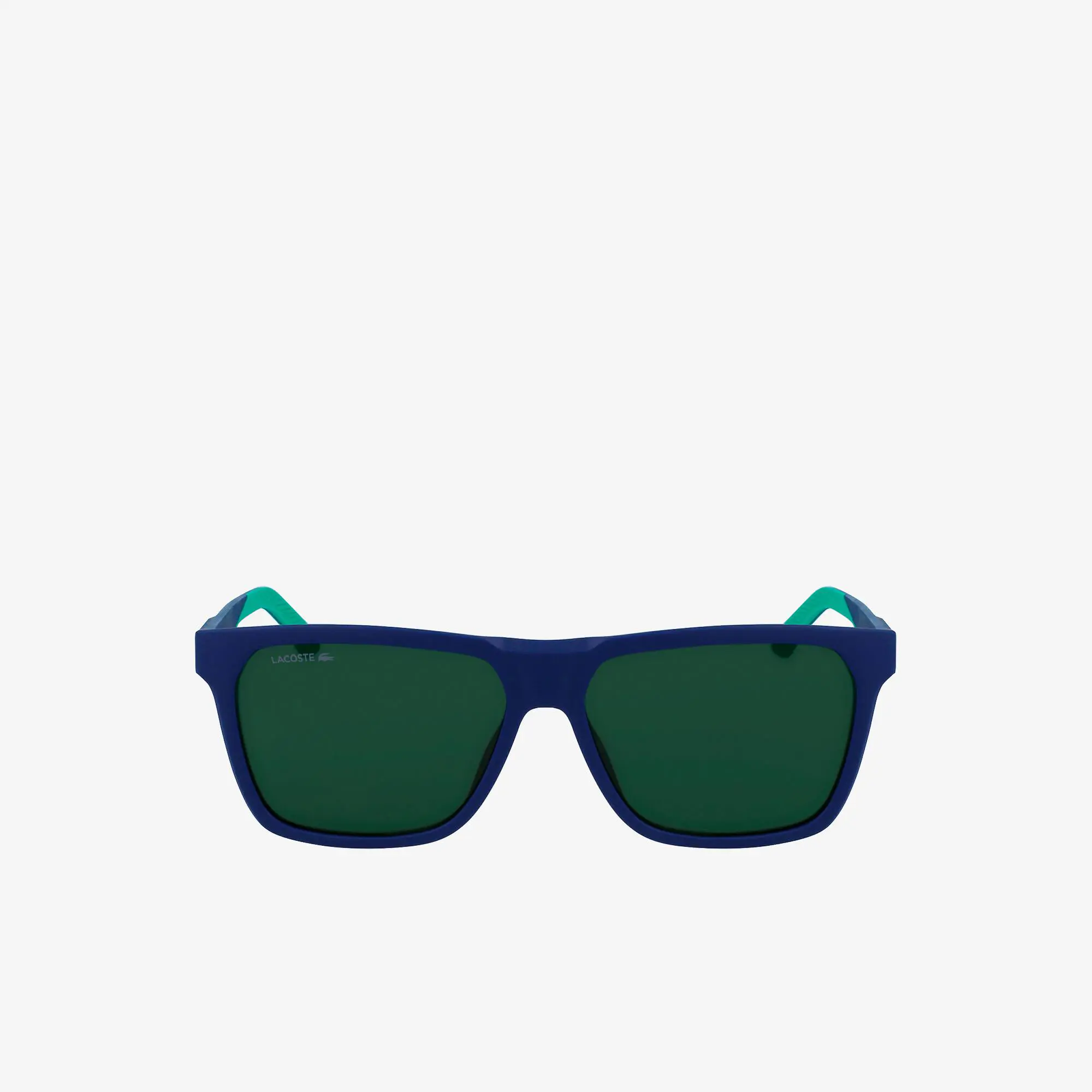 Lacoste Men's Rectangle Plastic Rubber Croc Sunglasses. 2
