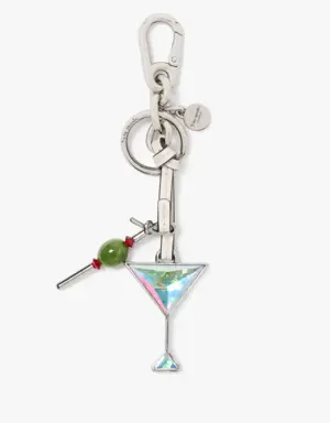 Shaken Not Stirred Crystal Martini Key Fob