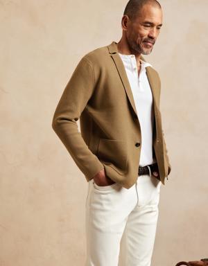 Milano Cotton Sweater Blazer brown