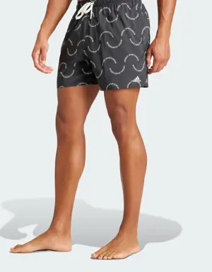 Adidas Wave Logo CLX Swim Shorts