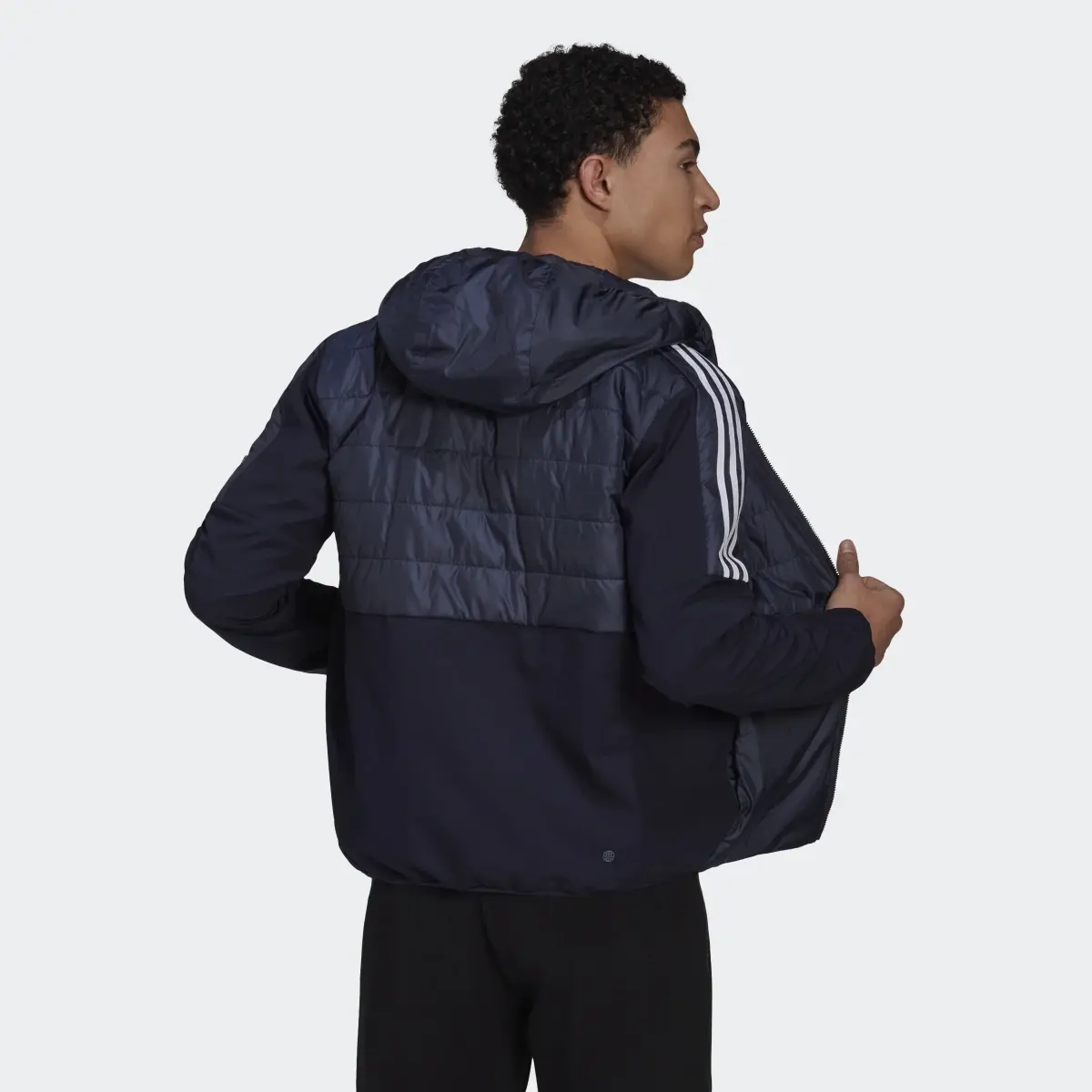Adidas Essentials Insulated Hooded Hybrid Jacket. 3