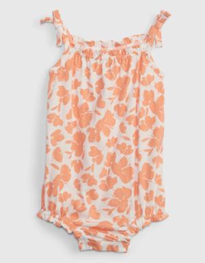 Baby Bubble Shorty One-Piece orange