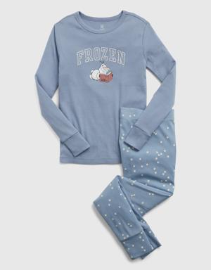 Kids &#124 Disney 100% Organic Cotton Frozen PJ Set blue