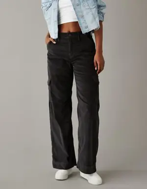 Dreamy Drape Stretch Corduroy Super High-Waisted Baggy Wide-Leg Pant