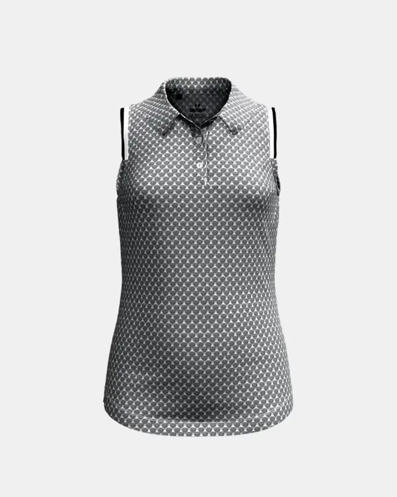 Under Armour Girls' UA Playoff Sleeveless Polo. 2