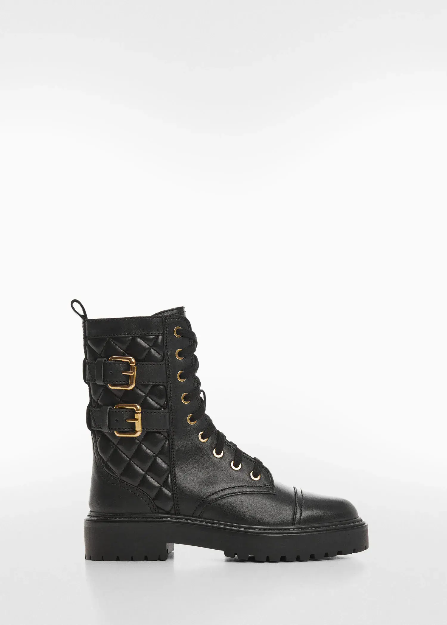 Mango Military leather ankle boots. 1