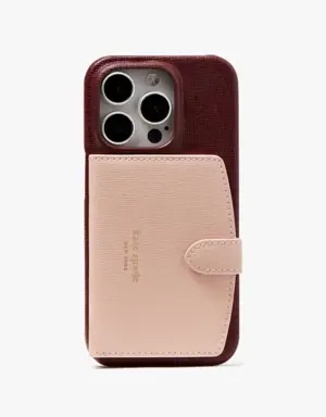 Morgan Colorblocked iPhone 14 Pro Cardholder Case