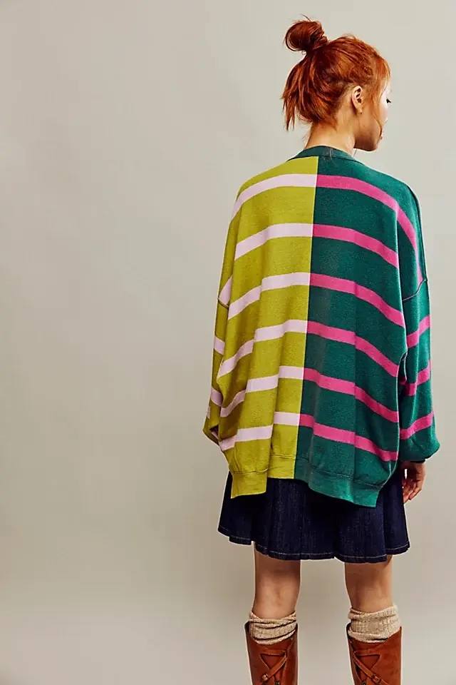 Free People Uptown Stripe Pullover. 3