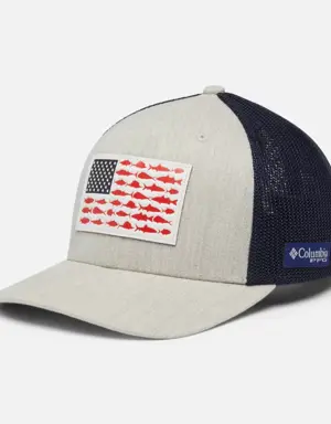 PFG Mesh™ Leather Fish Flag™ Ball Cap