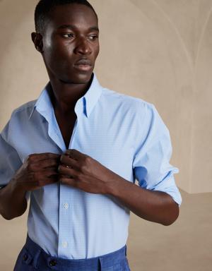 Tailored Slim Premium Poplin Dress Shirt blue