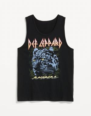 Def Leppard™ Gender-Neutral Tank Top for Adults black