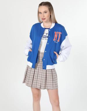 Regular Fit Kolej Mavi Kadın Ceket