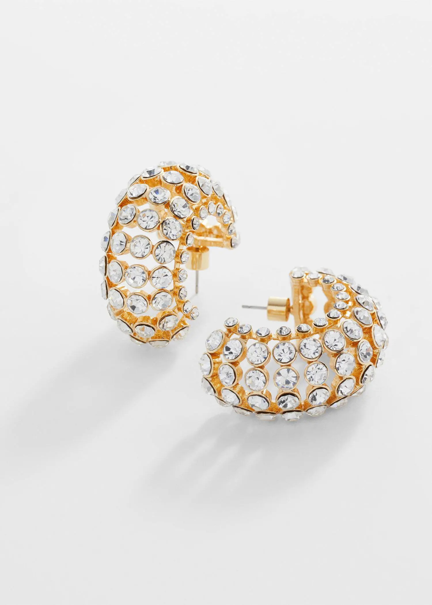 Mango Hoops crystal earrings. 3