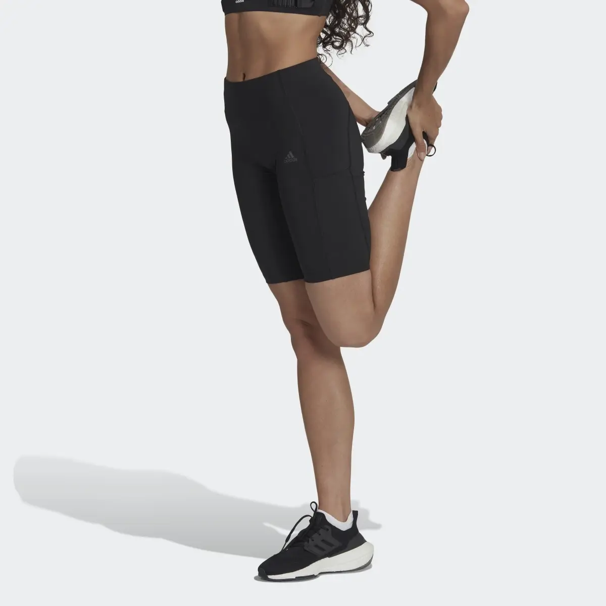 Adidas FastImpact Running Bike Short Leggings. 1