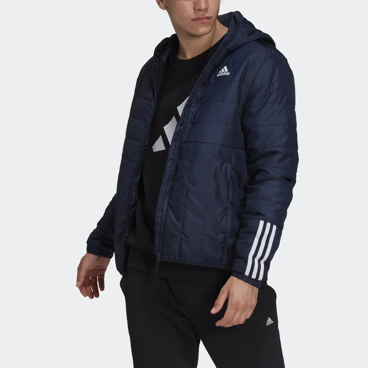 Adidas Chaqueta con capucha Itavic Light 3 bandas. 1