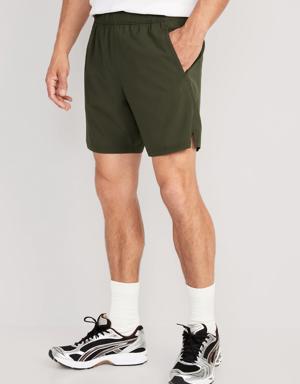 Essential Woven Workout Shorts -- 7-inch inseam green