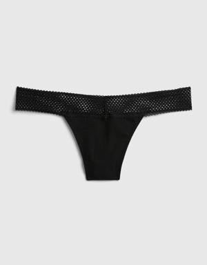 Lace Thong black