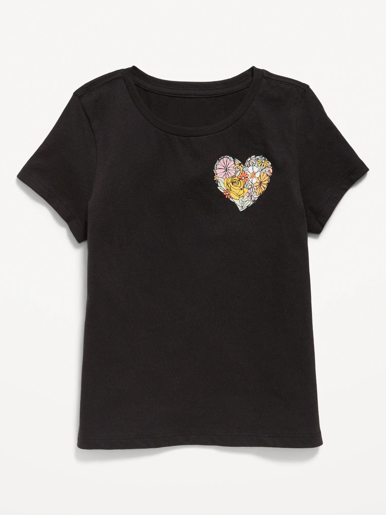 Old Navy Short-Sleeve Graphic T-Shirt for Girls black. 1