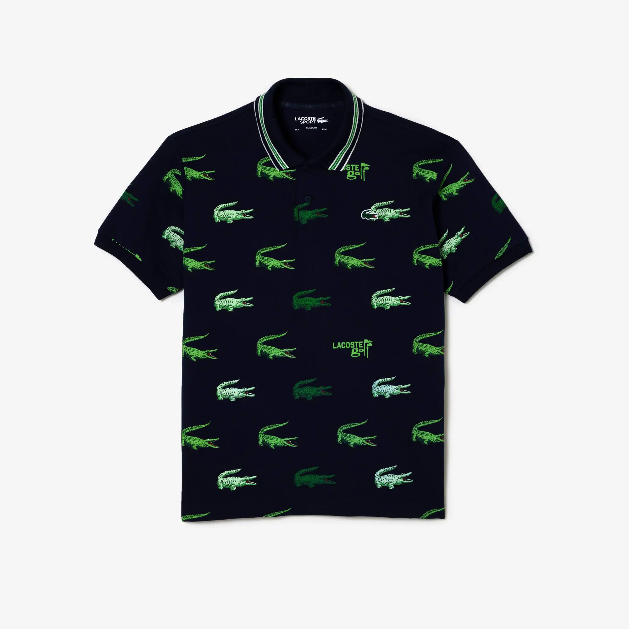 Lacoste Men’s Lacoste Golf Crocodile Print Polo Shirt. 1