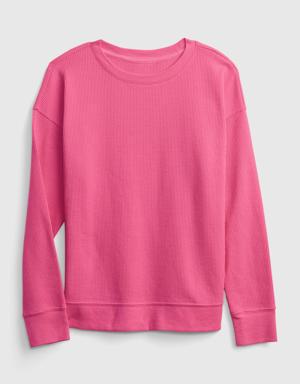 Gap Kids Waffle T-Shirt pink