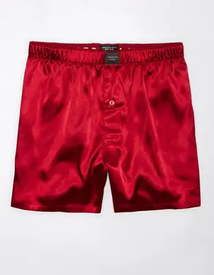 American Eagle O Solid Satin Pocket Boxer Short. 1