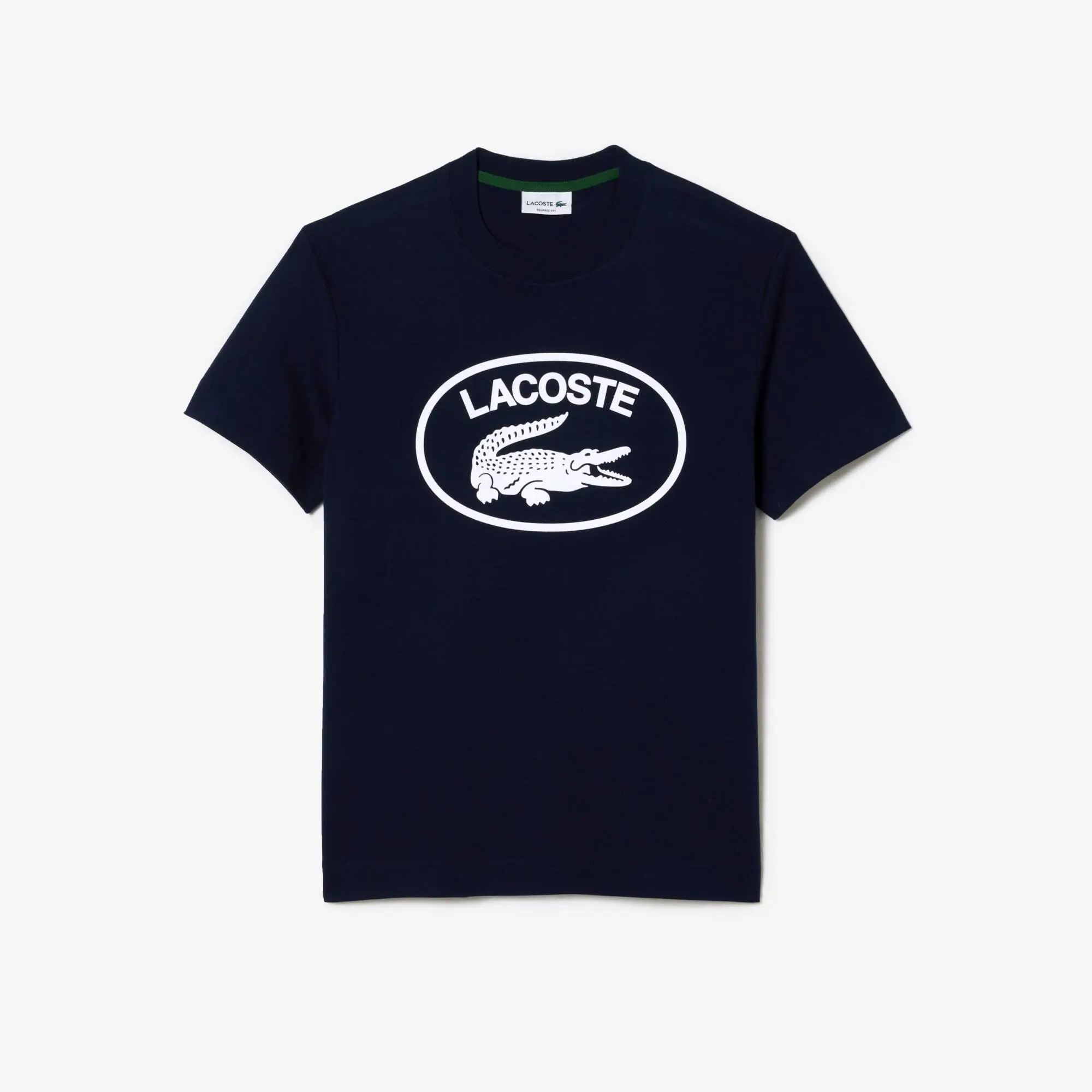 Lacoste Herren T-Shirt aus Baumwolle mit Ton-in-Ton Logo. 2