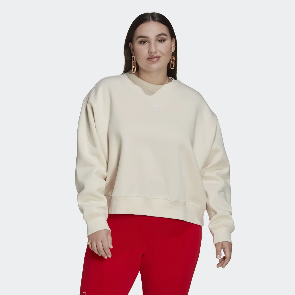 Adidas Adicolor Essentials Crew Sweatshirt (Plus Size). 2