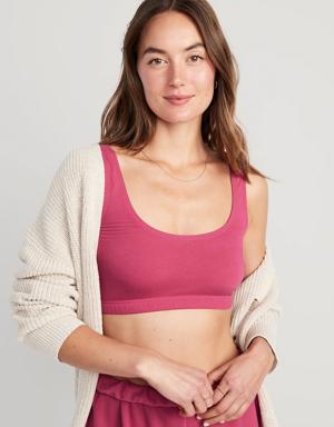 Fleece Lounge Bralette Top pink