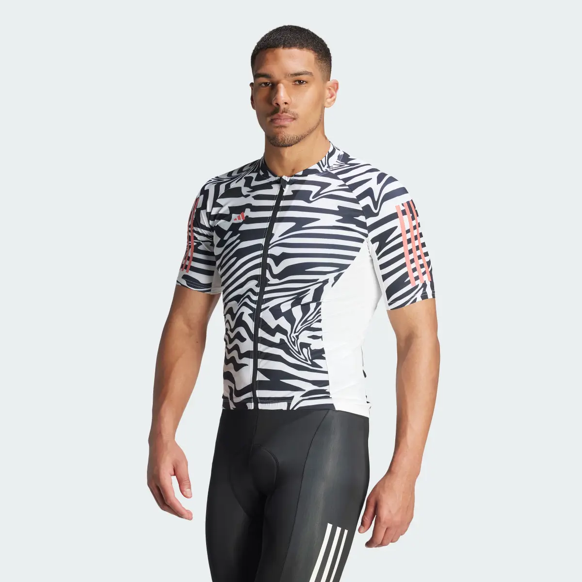 Adidas Camisola de Ciclismo Fast Zebra 3-Stripes Essentials. 2