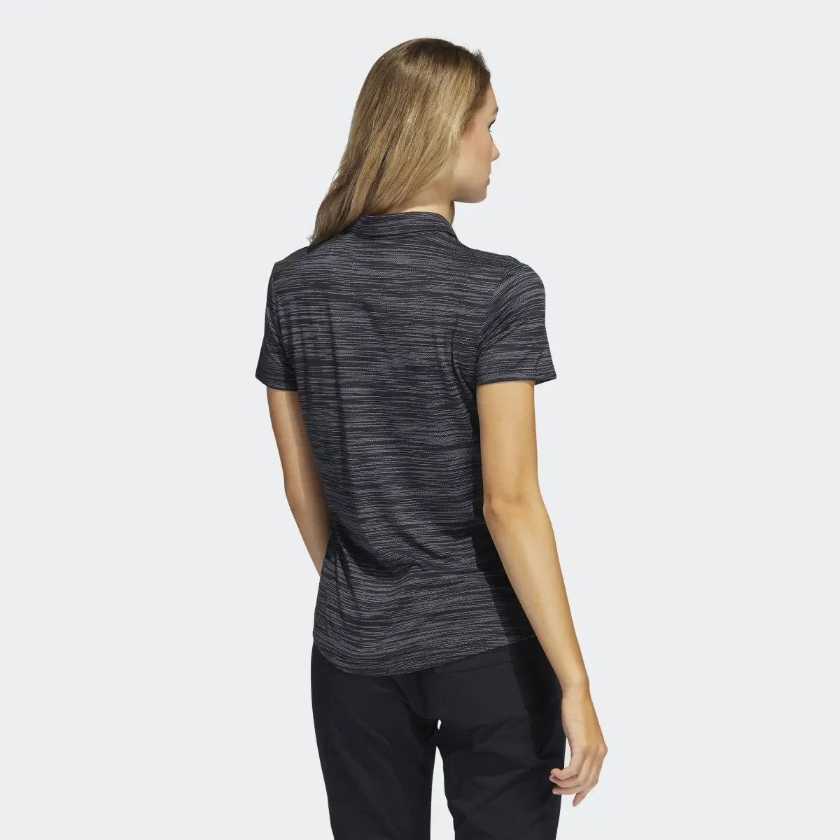 Adidas Space-Dyed Short Sleeve Polo Shirt. 3