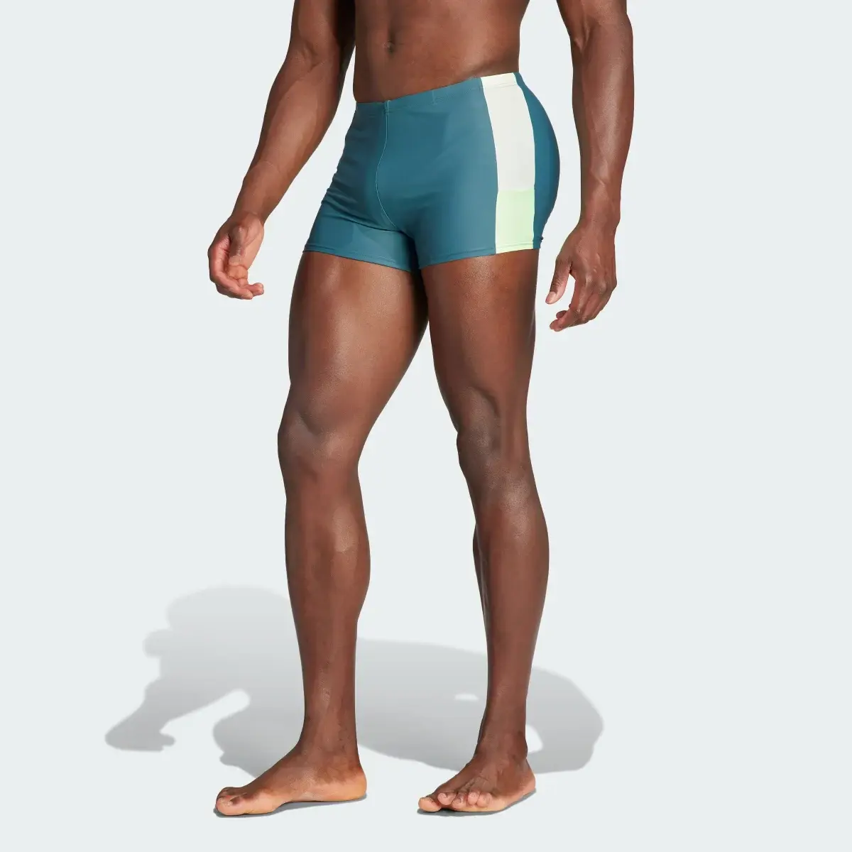 Adidas Colorblock 3-Stripes Swim Boxers. 1