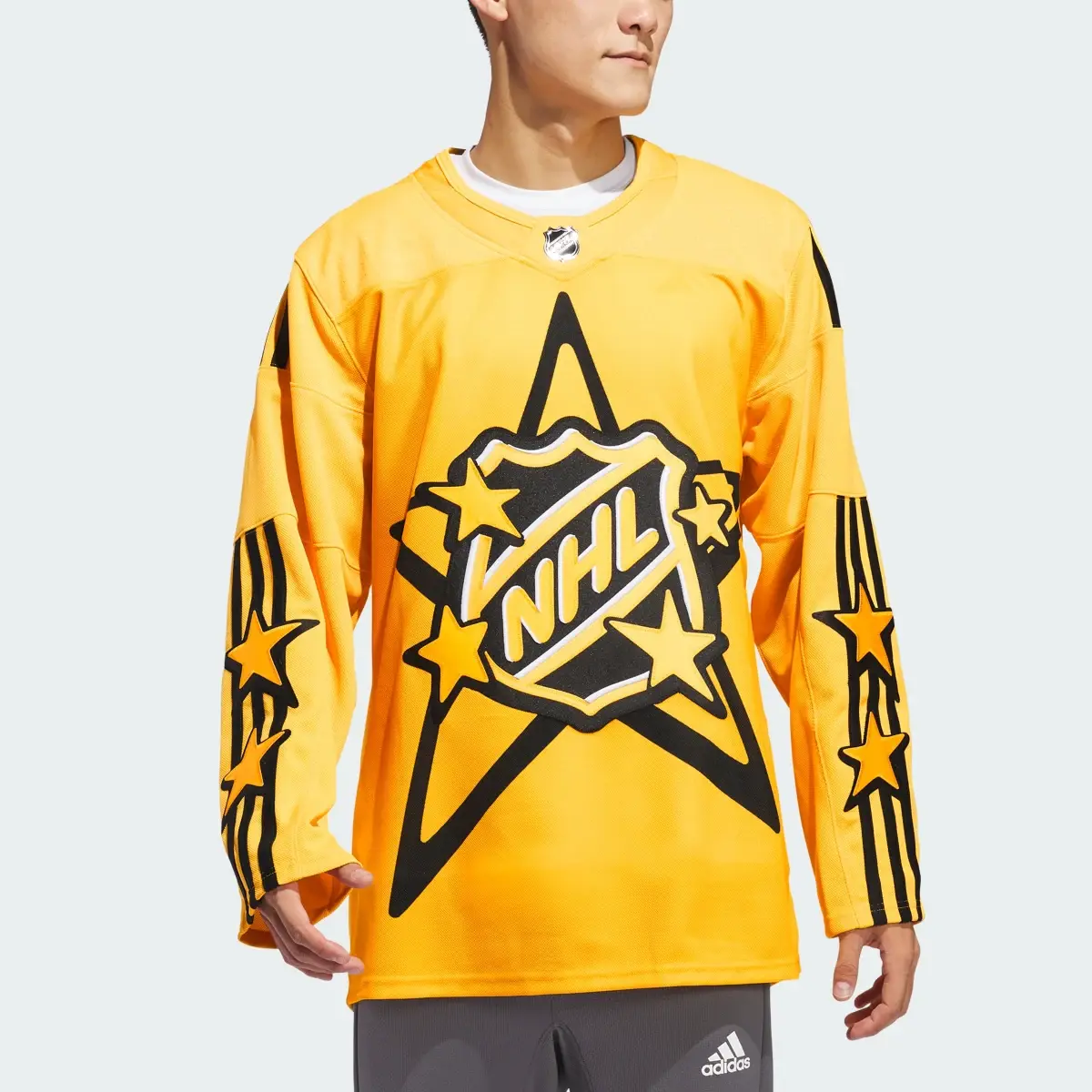 Adidas 2024 NHL All-Star adidas x drew house Yellow jersey. 1