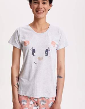 Defacto Kısa Kollu Pijama Takımı. 2 Defacto Kısa Kollu Pijama Takımı. 2