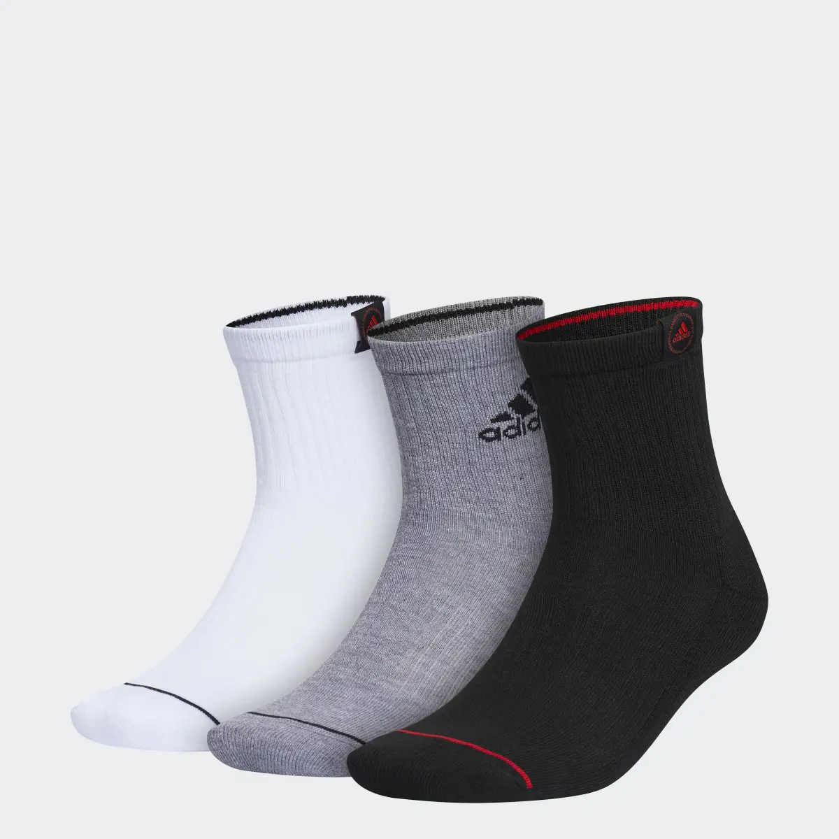 Adidas Cushioned Sport High Quarter Socks 3 Pairs. 1