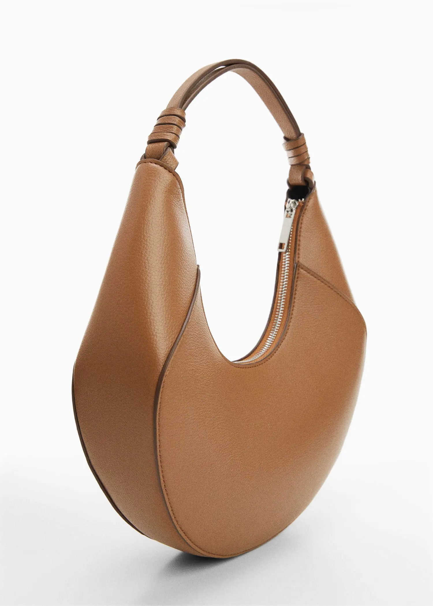 Mango Leather-effect shoulder bag. 1