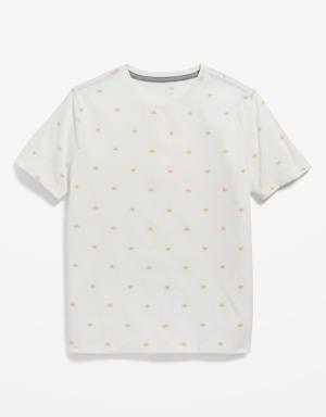 Softest Printed Crew-Neck T-Shirt for Boys blue