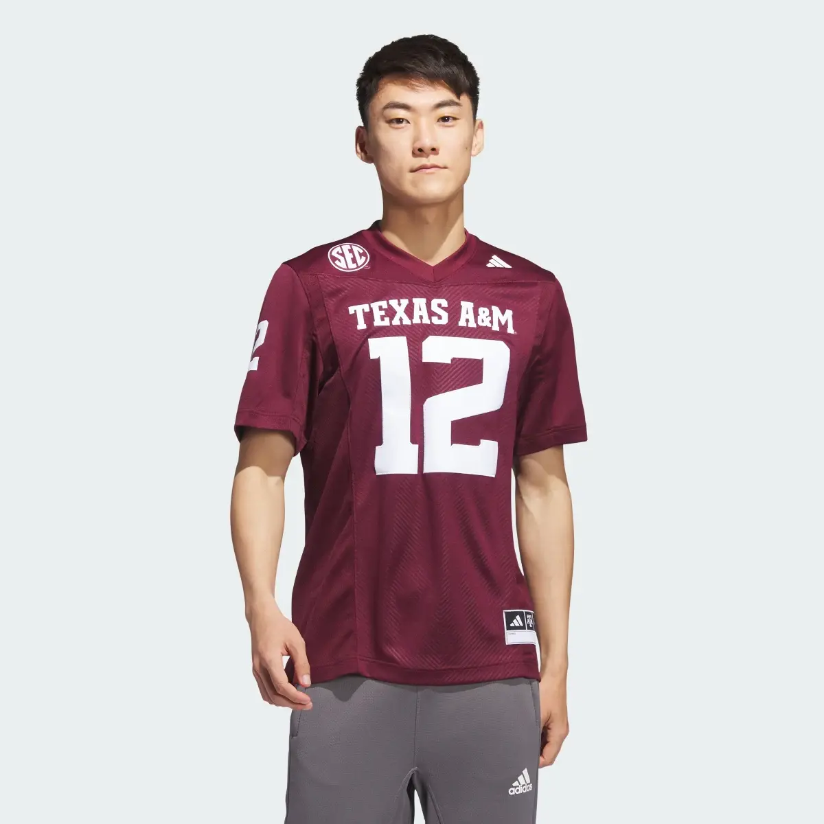 Adidas Texas A&M Football Off-Field Home Jersey. 2