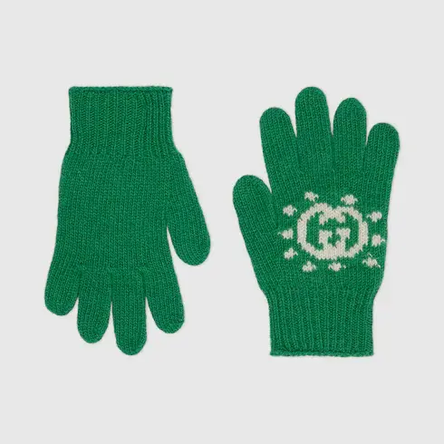 Gucci Children's wool gloves with intarsia. 1