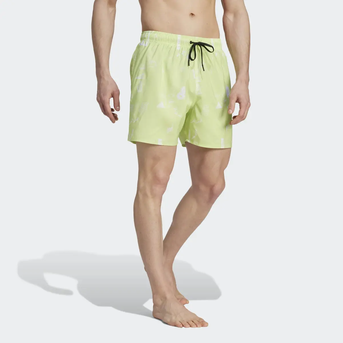 Adidas Short de bain à coupe courte Brand Love CLX. 3