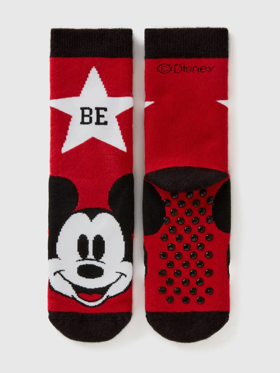 Benetton mickey mouse non-slip socks. 1