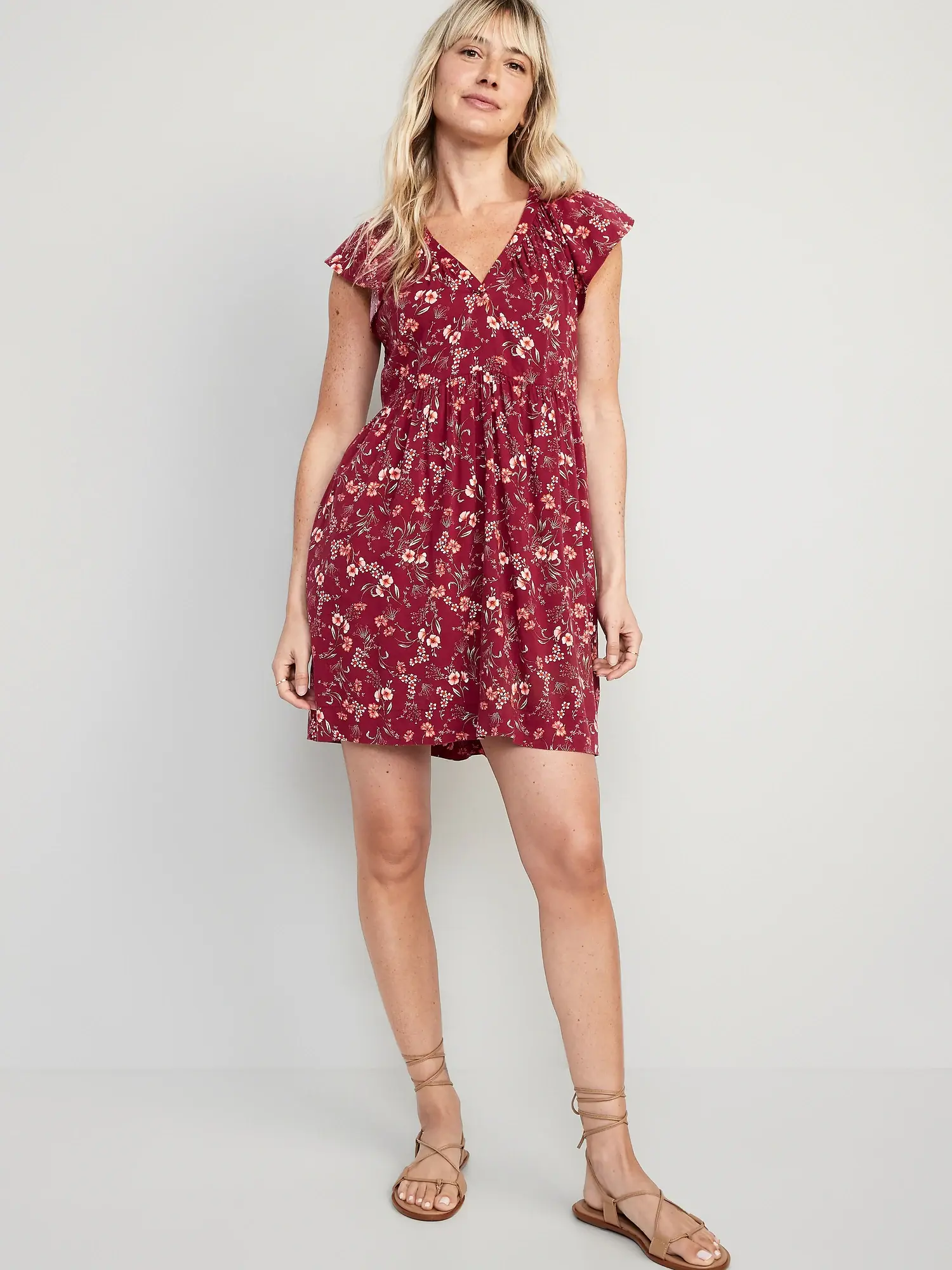 Old navy red swing dress on sale