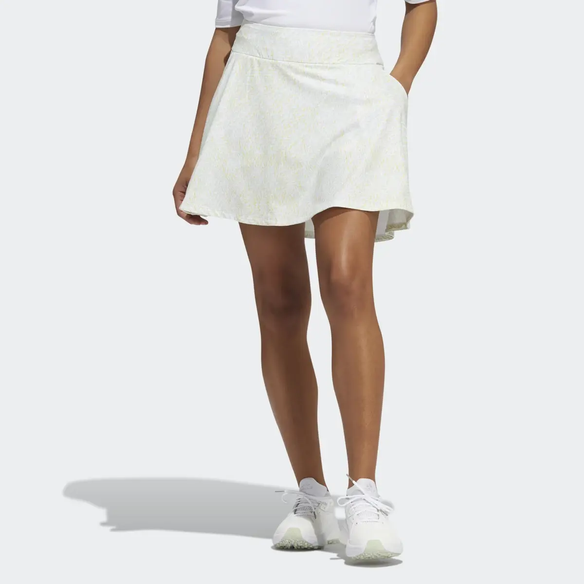 Adidas Printed Frill Golf Skirt. 1