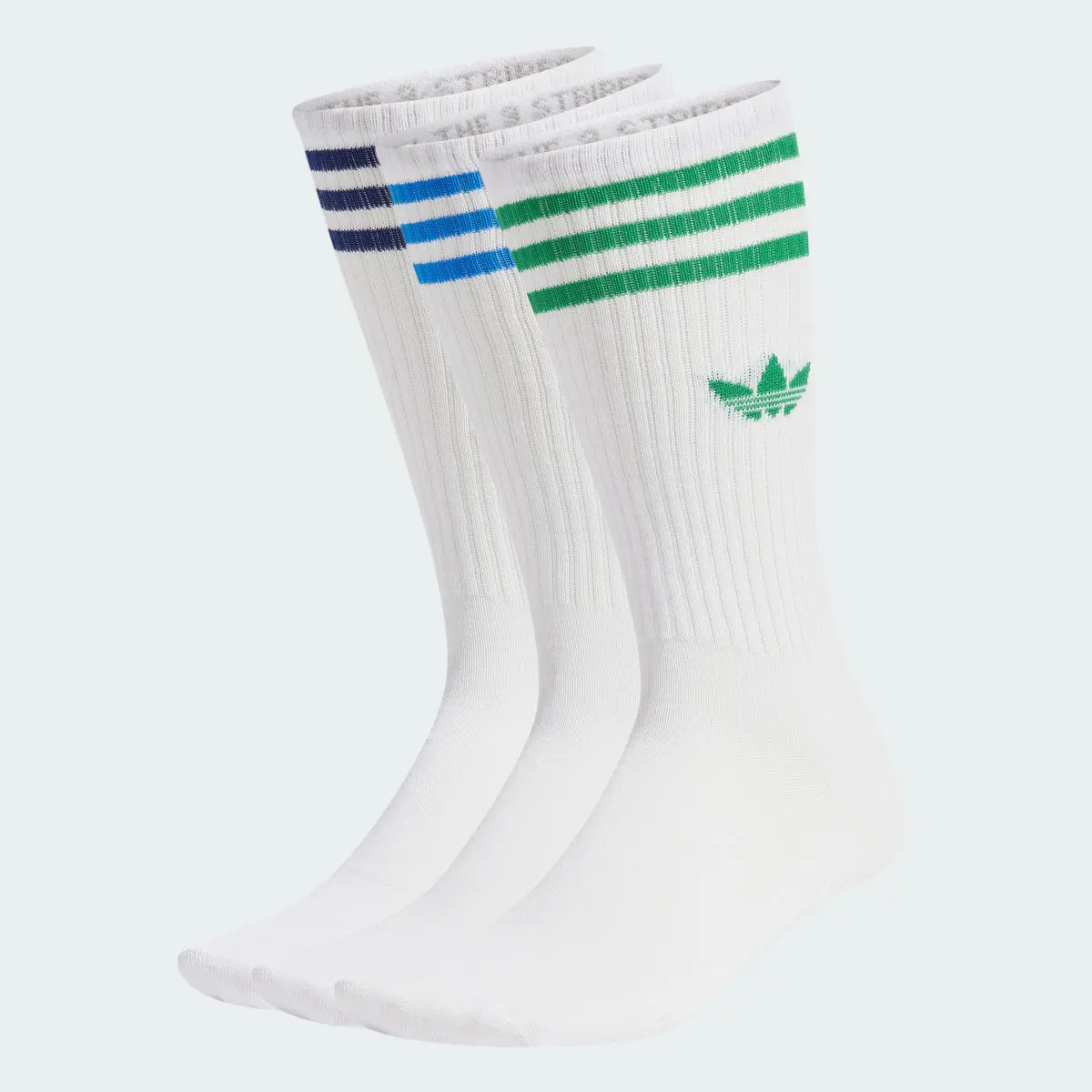 Adidas Solid Crew Socks 3 Pairs. 2