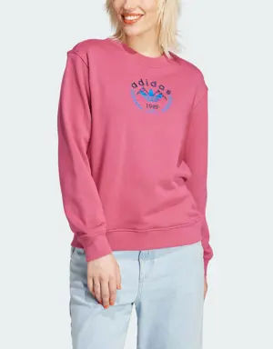 Crest Embroidery Sweatshirt