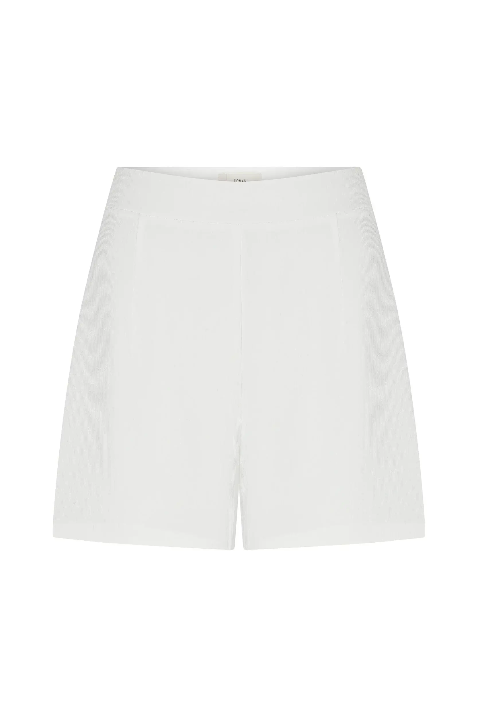 Roman High Waisted Shorts - 4 / White. 1